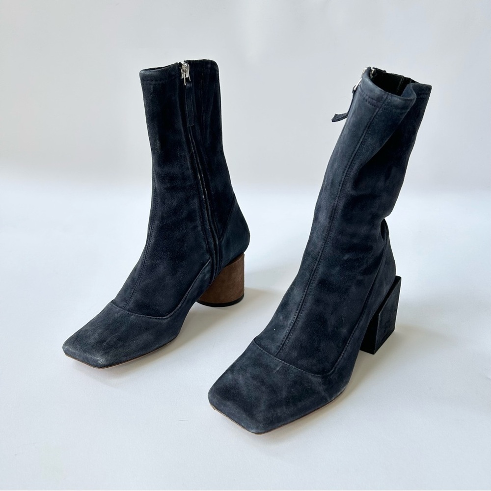 Jacquemus Rond Carré Gray Suede Ankle Boots size 36 - Picture 4 of 7
